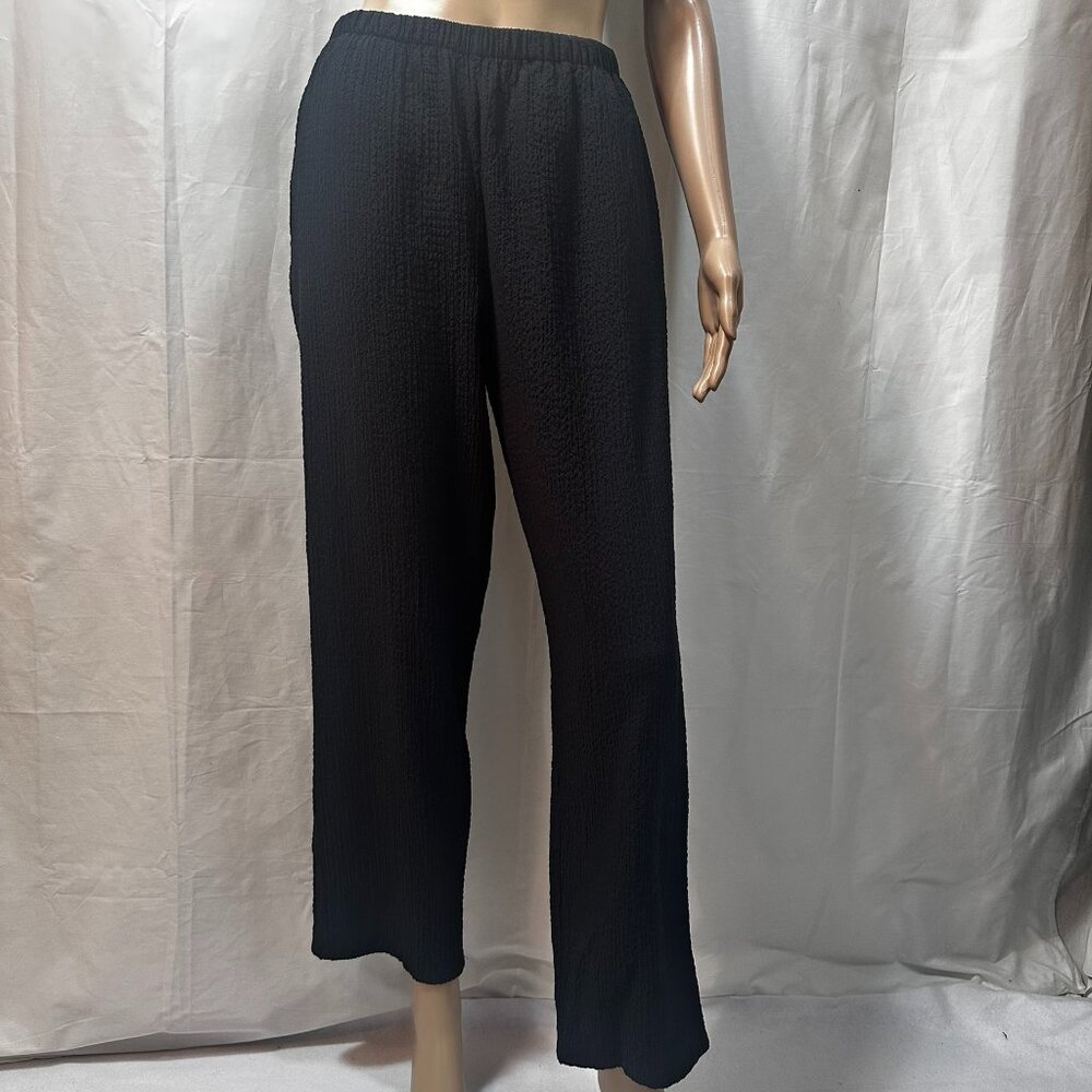 Orvis SZ SP Black crinkle texture pull on pants